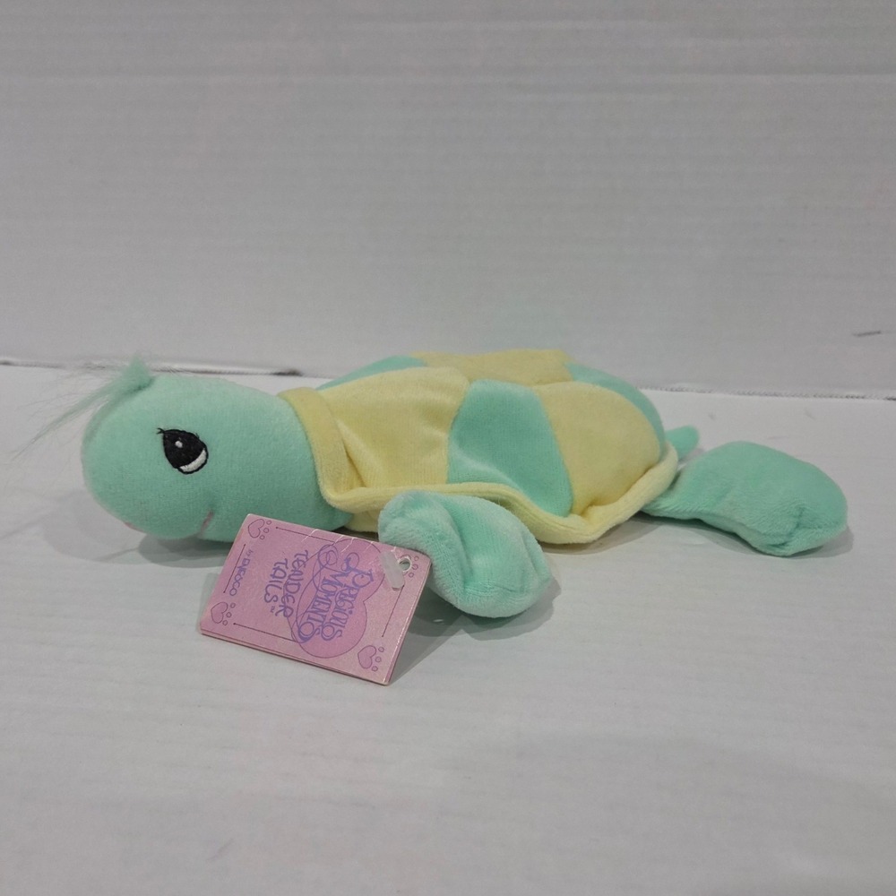 Precious Moments Tender Tails Turtle Plush 1997 Enesco Vintage Bean Bag Toy NWT